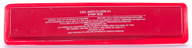CDC ANTI-CLOG STRIP